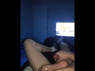 HELPED MY_STEP BROTHER CUM - AMAZING FOOTJOB AND CUM ON SEXYSOLES