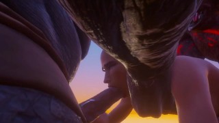 Guy Receives Two Enormous Furry Dicks