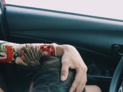 Perfect Big Ass Fuck in Front seat- Car sex on Public Road | Cumming2Ph