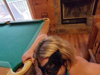 Sexy Pregnant Wife GetsFucked on_Pool Table and Creampied