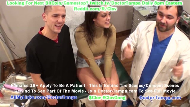 Doctor Patient Porn Captions - CLOV Become Doctor Tampa, Glove In As Katie Cummings Gets Gyno Exam While  Male Nurse Watches Exam - PornHub porn