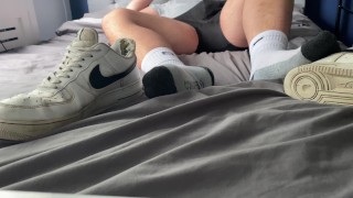 Dirty Look At My Socks As I Jerk Off And Cum
