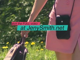 A Not Planned Date. Jeny Smith Walking_with Stranger with_Mini Skirt and No Panties