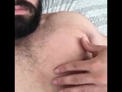 Rubbing my chest sexy