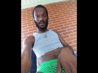 Rubbing On Myself On My Own Porch Minding Me And My Dick 12:30Pm