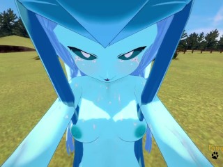 Pokemon_Hentai Furry - POV Glaceon boobjob_and fucked by Cinderace