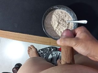 Cum Breakfast - Adding Extra Protein To My Porridge And Eat It