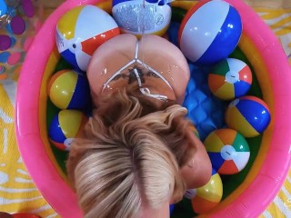 Scarlett J's Summer Time Playset Includes Blonde_in Bikini and Extra_Lube! Rinse after Fucking.