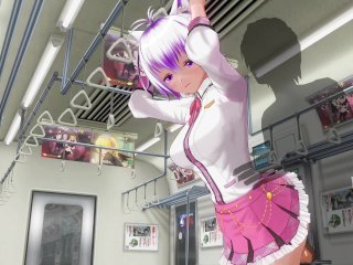 3D Hentai Schoolgirl Didn't Wear Panties On The Train (Part 2)