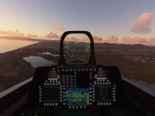 Flying Around San Francisco At Sunset In My F-22 Raptor