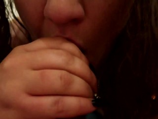 I LOVE_to SUCK MY STEPBROTHER COCK ( DEEPTHROAT AND HE JUST CUM INSIDE MY MOUTH )