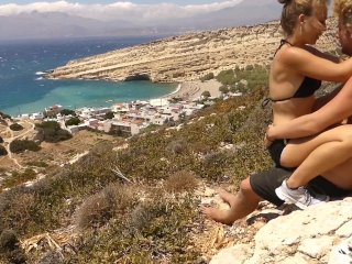 Horny Teen Couple_Have Risky Public Sex on Greek Mountain_Top!