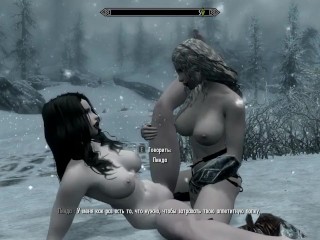 Lesbian sex in the snow in Skyrim Full_version