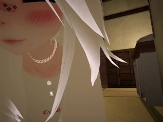 ASMR Your Housecat Turned Into a CUTE NEKO Girl! But Then She TouchesHerself! - VRChat Lewd