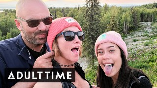 Long Porn Movies - Adult Time POV Hot Polyamorous Throuple Has Threesome In The Woods