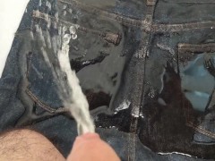 Piss on jeans