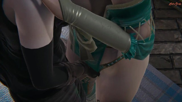 Yennefer fingers Triss Merigold in the rain - Witcher Hentai.