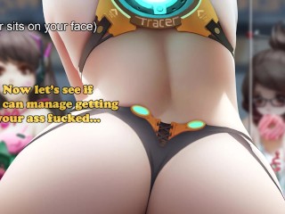 Hentai JOI-Tracer Teaches You A Lesson(Femdom, Breathplay,Assplay, Facesitting, Overwatch, Sissy)