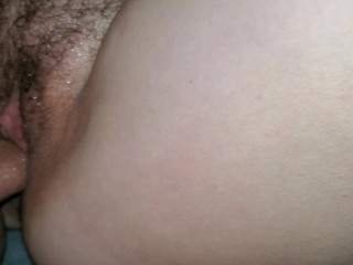 Perfect hairy pussy milf getting her daily creampie like a_good wife!