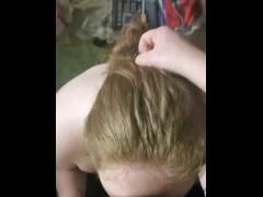 Sucking off Daddy's Cock