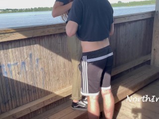 Young couple couldn’t resist a chance_to have risky public sex in a bird observation tower!Amateur