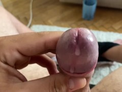 I CUM ALL OVER MONSTER SPICY CUMSHOT in front of the laptop with my onlyfans