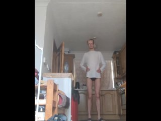 Skinny Teen Shows Off His Skinny Long Legs