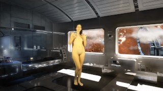 Petite Julia V Earth Bathroom Piss Naked Reading High Tech Cosmos Room