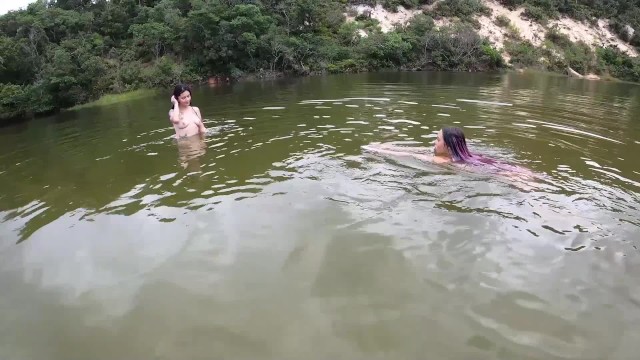 TWO NAUGHTY GIRLS FUCKING ON THE LAKE