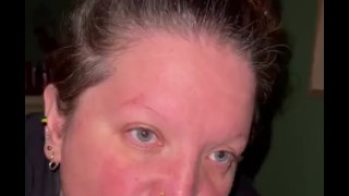 Vertical Video My Pal's Mother Enjoys Sucking My Dick