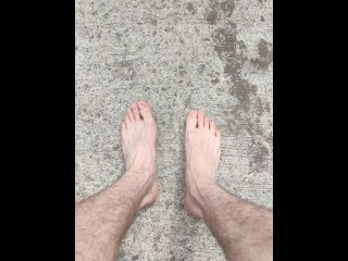 Close Up View Of My Feet Outside