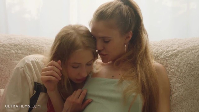ULTRAFILMS Two horny girls Elina De Lion and Anna Di playing their lesbian games on camera
