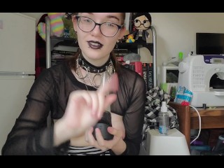 Goth  Spits and Strokes YourCock(JOI) - IzzyHellbourne