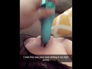 SluttyStudent! Sexting My Teacher andSquirting for Him on Snapchat