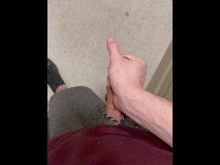 I Rub My Large Teen Cock atThe Public Mailbox to Shoot Cum