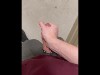 I Rub My Large Teen Cock at The Public Mailbox to_Shoot Cum
