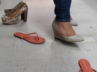 One Of My_Loyal Foot Slaves Had The Pleasure_Of Taking Me Shoe Shopping