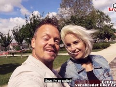 BUDAPEST PICK UP - Deutscher Tourist findet blonde schlampe zum Sextreffen in Ungarn und schleppt si