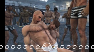 Hairy Chest You Will Be Imprisoned In Hot Male Prison In This Interactive Game
