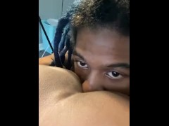Orgasm On Daddy Face Putting His Tongue In My Pussy