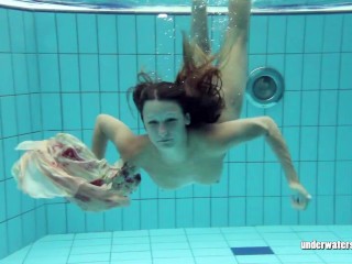Beautifully dressed underwater babe Lucy_Gurchenko
