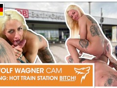 PUBLIC in BERLIN : Tattooed Harleen van Hynten loves a good dick ride! WolfWagnerCom