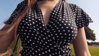 Mom Polka Dot Dress For The Boobwalk