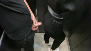 She Did Not Notice How I Got A Dick In The Elevator And Started To Seduce Her But It All Ended Up Wi