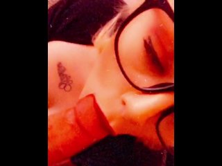 *Pov With Facial Cum Shot* Horny Cum Slut Swallows Her Neighbor’s Friends Cock!