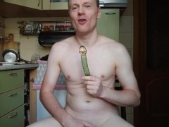 LanaTuls - Slave for Master. Russian Faggot. Anal Glass Dildo 18x2.5 in action. You Master? Use Me!