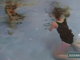 Super hot underwater_girls stripping_and masturbating