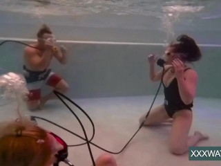 Super hot_underwater girls stripping_and masturbating