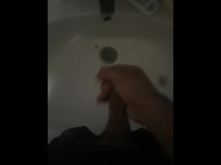 Quick Handjob In Bathroom