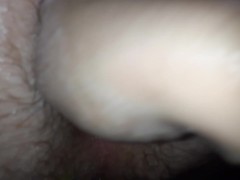 BBW Fisting Hubby's slippery ass with lots of sloppy noises.
